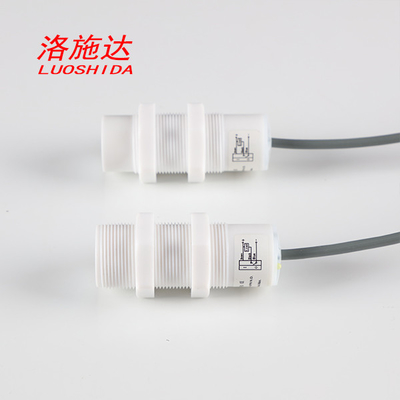 Cilindrische Capacitieve Prox-Sensor gelijkstroom M30 PTFE Corrosiebestendige PNP GEEN Output