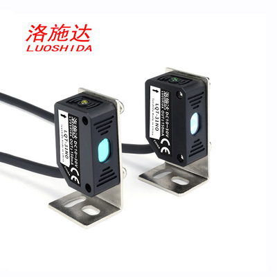 Door Straaltype de Vierkante Sensor van de Lasernabijheid met Kabeltype 3 Draad Q31 Zichtbare Lichte 660nm